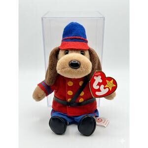 RARE Sealed Ty Beanie Baby Bones Dog RCMP Canadian Mountie w/Outfit Mary Meyer